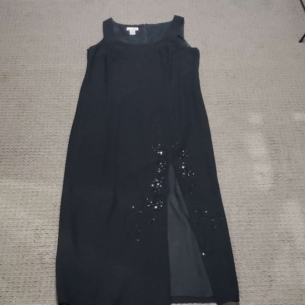 Long black lined formal